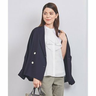 ユナイテッドアローズ(UNITED ARROWS)の【OFF WHITE】TA/P/C フロントフリル ショートスリーブ ブラウス(シャツ/ブラウス(長袖/七分))