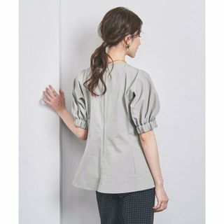 ユナイテッドアローズ(UNITED ARROWS)の【MD.GRAY】タスラン ステッチ ギャザー 5SL ブラウス(シャツ/ブラウス(長袖/七分))