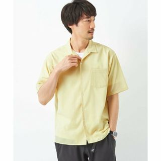 ユナイテッドアローズグリーンレーベルリラクシング(UNITED ARROWS green label relaxing)の【YELLOW】TWウォッシャブルトロ オープンカラー シャツ-マシンウォッシャブル・防シワ・ストレッチ-(その他)