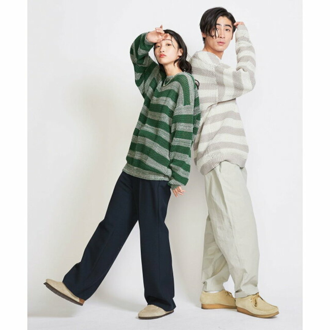 BEAUTY&YOUTH UNITED ARROWS(ビューティアンドユースユナイテッドアローズ)の【その他2】<info. BEAUTY&YOUTH> バルーンシルエット メッシュ クルーニット メンズのトップス(ニット/セーター)の商品写真