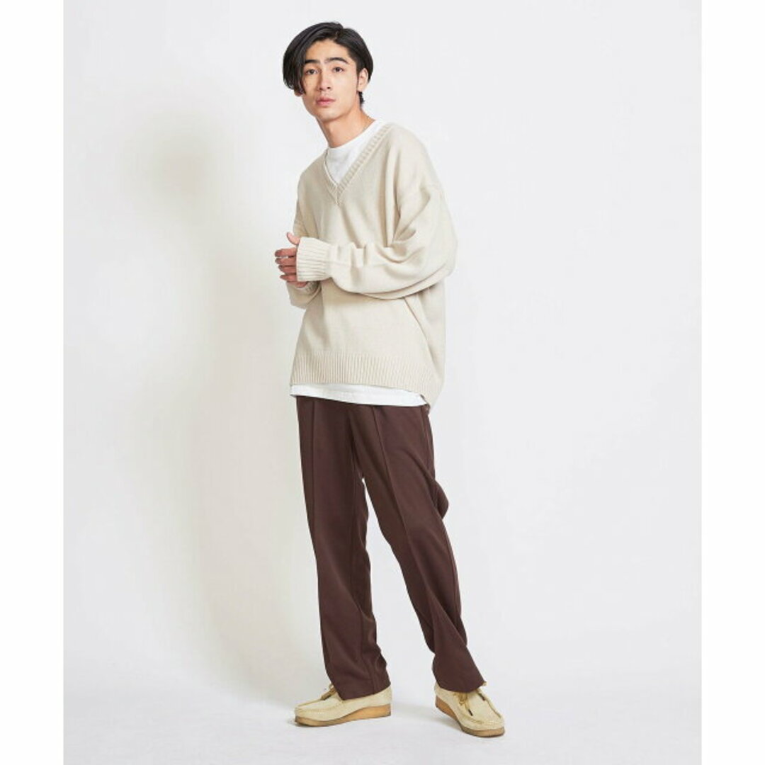 BEAUTY&YOUTH UNITED ARROWS(ビューティアンドユースユナイテッドアローズ)の【OFF WHITE】<info. BEAUTY&YOUTH> バルーンシルエット Vネック ニット メンズのトップス(ニット/セーター)の商品写真