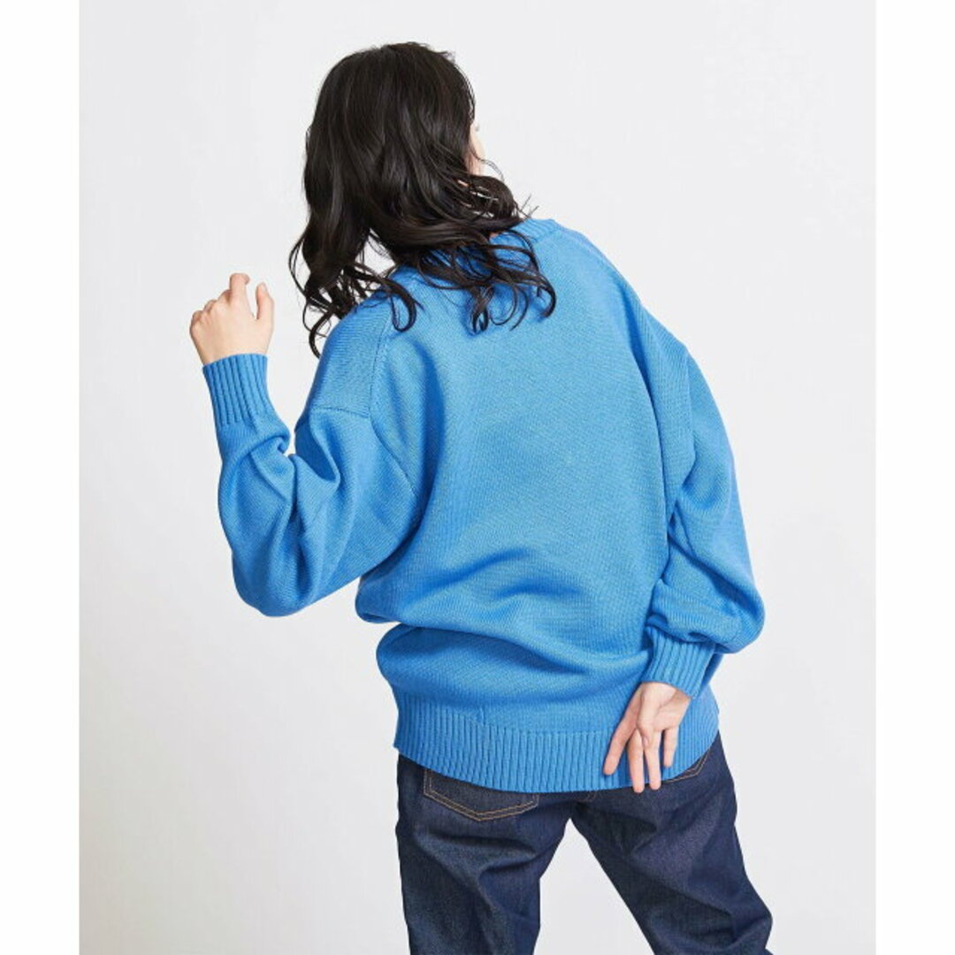 BEAUTY&YOUTH UNITED ARROWS(ビューティアンドユースユナイテッドアローズ)の【TURQUOISE】【L】<info. BEAUTY&YOUTH> バルーンシルエット Vネック ニット メンズのトップス(ニット/セーター)の商品写真