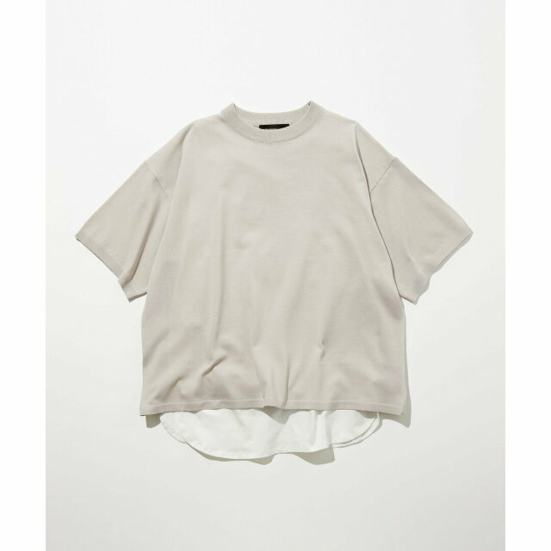 UNITED ARROWS green label relaxing(ユナイテッドアローズグリーンレーベルリラクシング)の【LT.GRAY】【S】<GLR or> レイヤード 半袖 ニット タンクトップ付き メンズのトップス(ニット/セーター)の商品写真