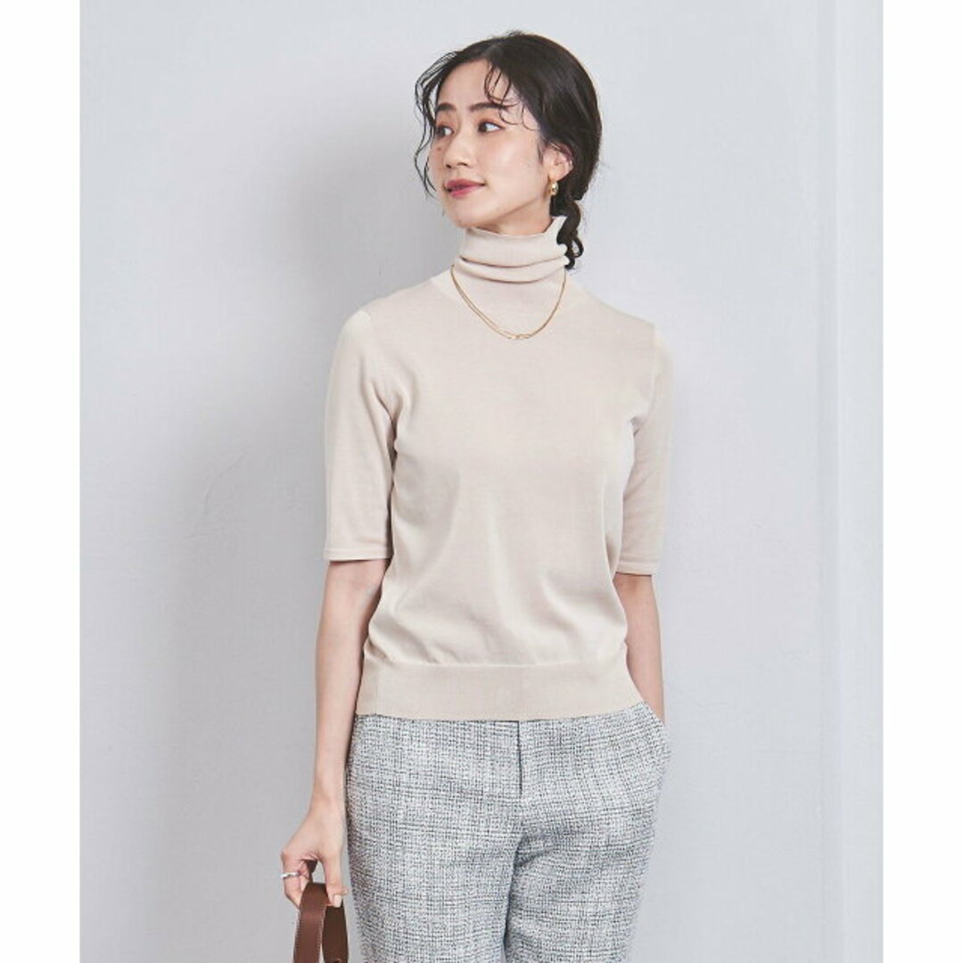 UNITED ARROWS(ユナイテッドアローズ)の【BEIGE】18G タートルネック ニット レディースのトップス(ニット/セーター)の商品写真