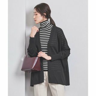 ユナイテッドアローズ(UNITED ARROWS)の【BLACK】シアー Vネック カーディガン(カーディガン)