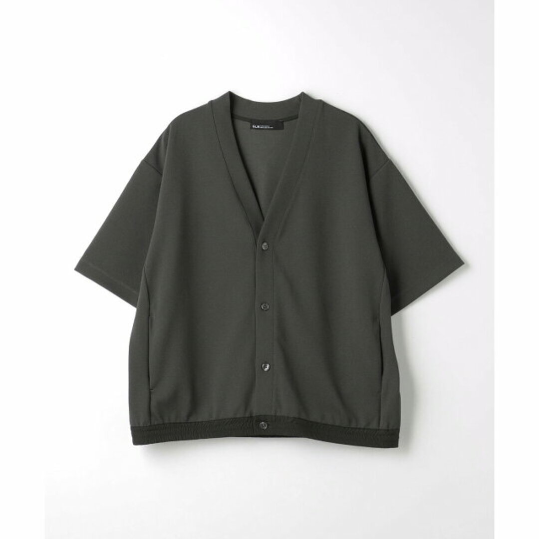 UNITED ARROWS green label relaxing(ユナイテッドアローズグリーンレーベルリラクシング)の【DK.GRAY】Morley ショートスリーブ カーディガン メンズのトップス(カーディガン)の商品写真