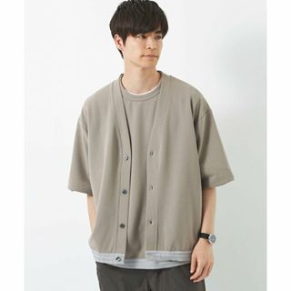 ユナイテッドアローズグリーンレーベルリラクシング(UNITED ARROWS green label relaxing)の【BEIGE】Morley ショートスリーブ カーディガン(カーディガン)