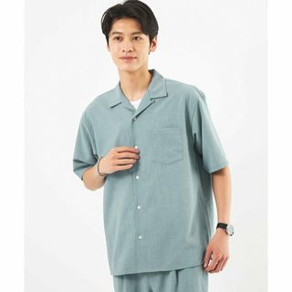 ユナイテッドアローズグリーンレーベルリラクシング(UNITED ARROWS green label relaxing)の【LT.BLUE】ドライエステル オープンカラー シャツ -防シワ・吸水速乾-(その他)