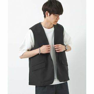 ユナイテッドアローズグリーンレーベルリラクシング(UNITED ARROWS green label relaxing)の【DK.GRAY】Morley ドレーピー ジレ(ベスト)