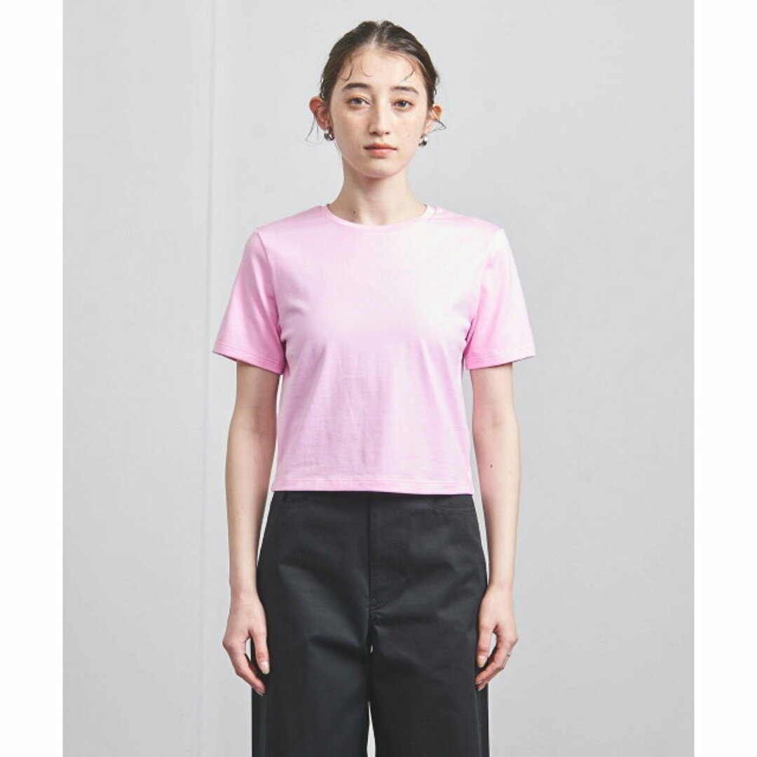 UNITED ARROWS(ユナイテッドアローズ)の【LT.PINK】【FREE】コットン ショートTシャツ レディースのトップス(カットソー(長袖/七分))の商品写真