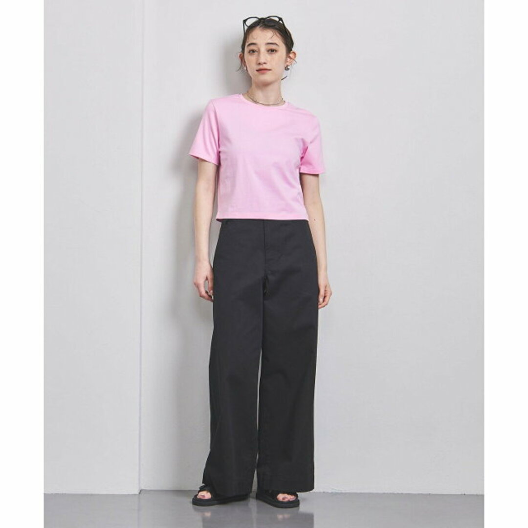 UNITED ARROWS(ユナイテッドアローズ)の【LT.PINK】【FREE】コットン ショートTシャツ レディースのトップス(カットソー(長袖/七分))の商品写真