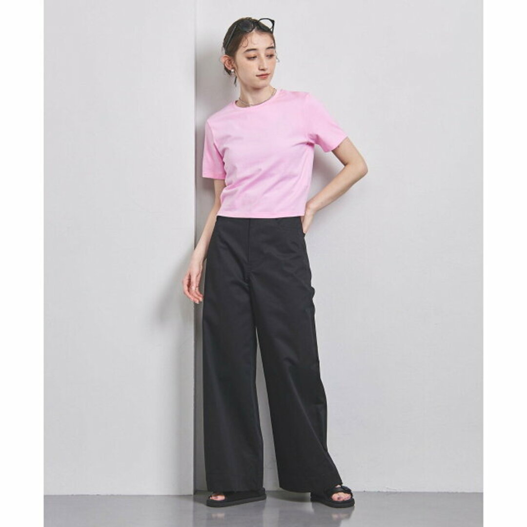 UNITED ARROWS(ユナイテッドアローズ)の【LT.PINK】【FREE】コットン ショートTシャツ レディースのトップス(カットソー(長袖/七分))の商品写真