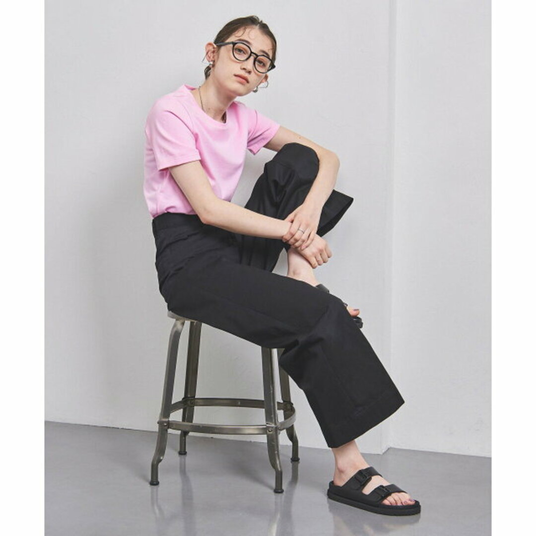 UNITED ARROWS(ユナイテッドアローズ)の【LT.PINK】【FREE】コットン ショートTシャツ レディースのトップス(カットソー(長袖/七分))の商品写真