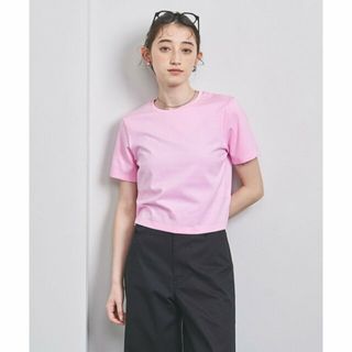 ユナイテッドアローズ(UNITED ARROWS)の【LT.PINK】コットン ショートTシャツ(カットソー(長袖/七分))