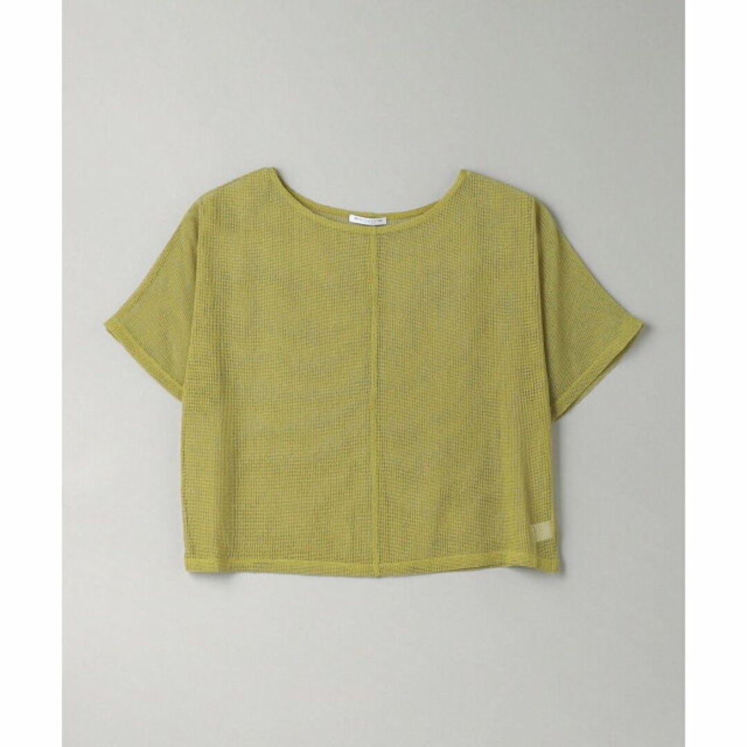 BEAUTY&YOUTH UNITED ARROWS(ビューティアンドユースユナイテッドアローズ)の【MUSTARD】ポリエステルメッシュ ボートネック プルオーバー レディースのトップス(カットソー(長袖/七分))の商品写真