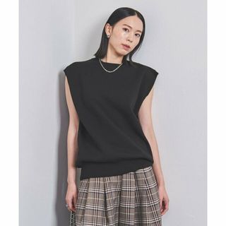 ユナイテッドアローズ(UNITED ARROWS)の【BLACK】ニット ノースリーブ スウェット(ニット/セーター)