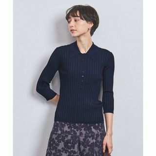 ユナイテッドアローズ(UNITED ARROWS)の【NAVY】ワイドリブ プルオーバー ニット(ニット/セーター)