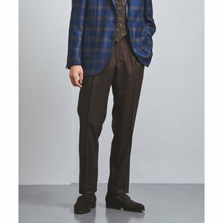 ユナイテッドアローズ(UNITED ARROWS)の【DK.BROWN】サキソニー 1プリーツ テーパード パンツ(その他)