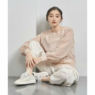 ユナイテッドアローズ(UNITED ARROWS)の【BEIGE】シアー バイカラー ニット(ニット/セーター)