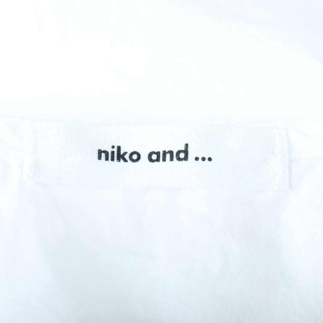 niko and...(ニコアンド)のニコアンド 半袖シャツ トップス カットソー 袖絞り レディース 3サイズ ホワイト niko and... レディースのトップス(カットソー(半袖/袖なし))の商品写真