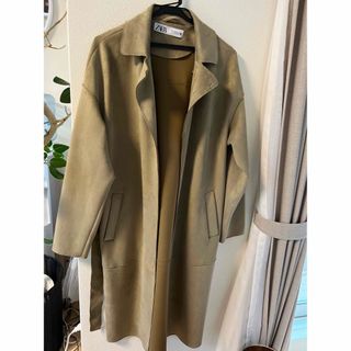 ザラ(ZARA)の【ほぼ未使用】ZARAスプリングコート(ロングコート)