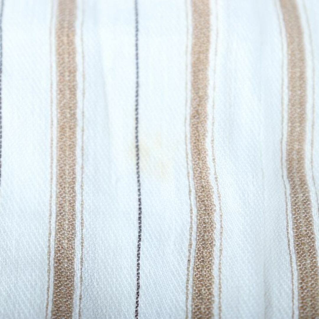 KRIZIA(クリツィア)のクリツィア スカート ミディアム丈 ストライプ ファスナー  レディース 44サイズ ホワイト ベージュ KRIZIA レディースのスカート(その他)の商品写真