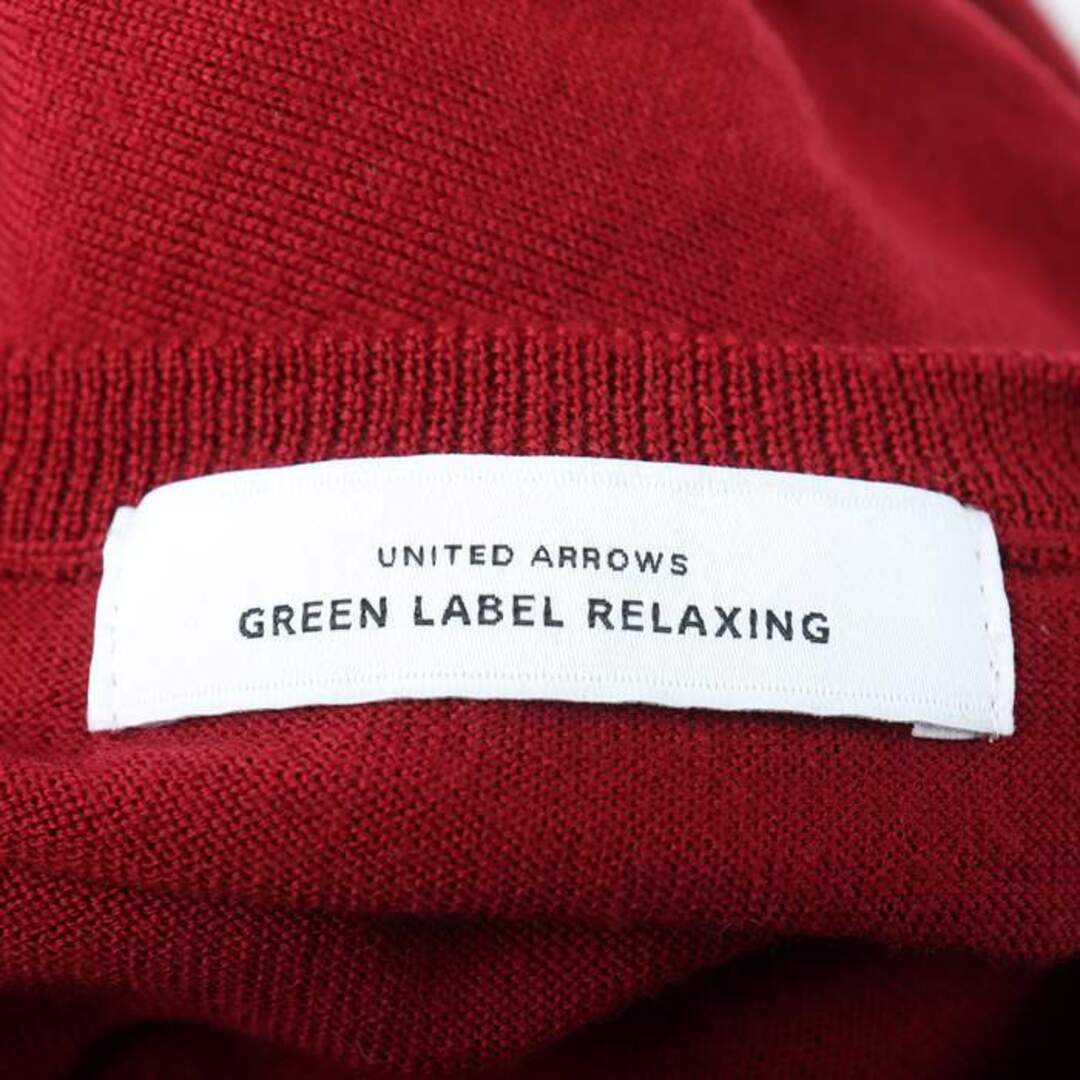 UNITED ARROWS(ユナイテッドアローズ)のユナイテッドアローズ ニット セーター Vネック  GREEN LABEL RELAXING ウール レディース Lサイズ ワインレッド UNITED ARROWS レディースのトップス(ニット/セーター)の商品写真