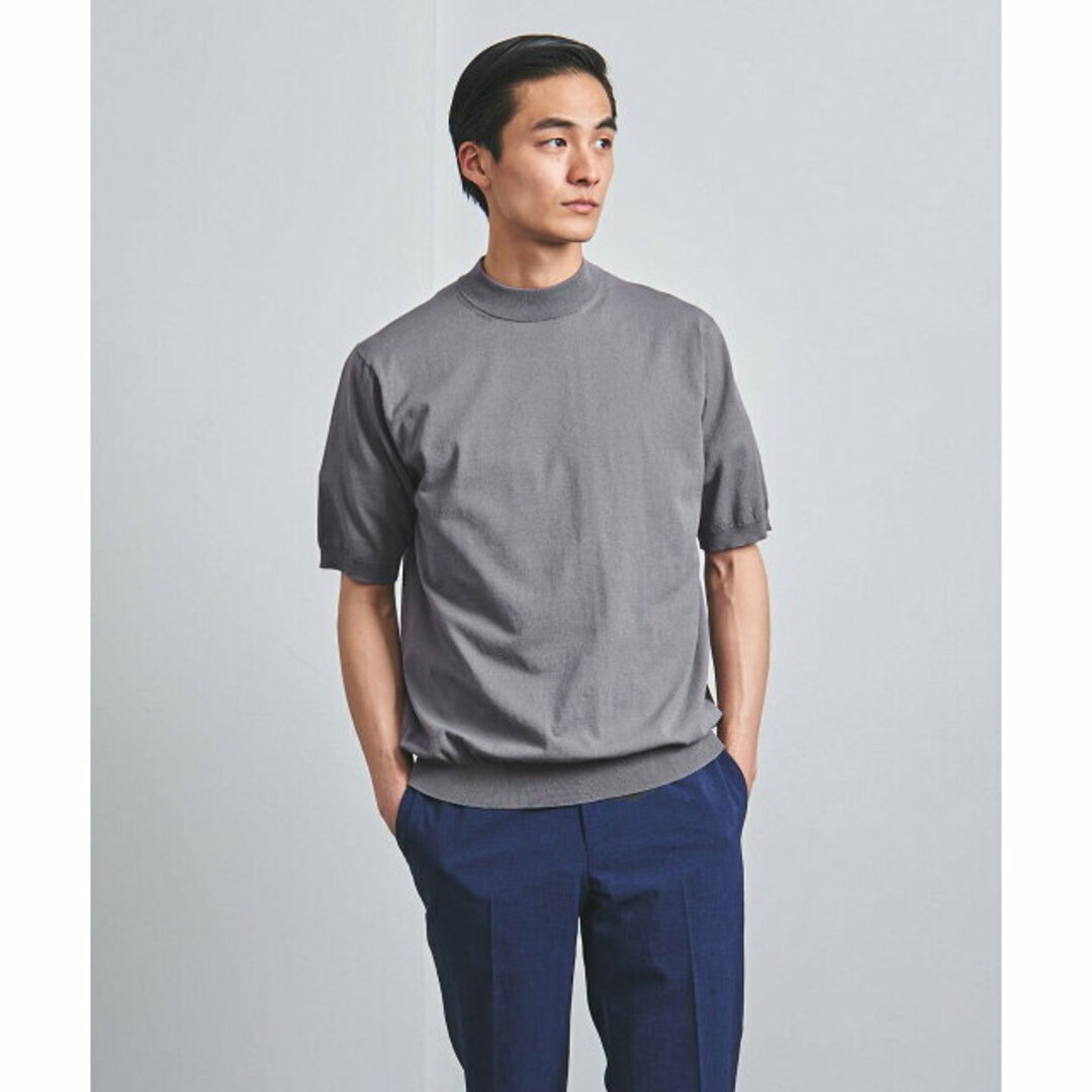 UNITED ARROWS(ユナイテッドアローズ)の【MD.GRAY】【L】コットン/ポリエステル モックネック Tシャツ COZY -ウォッシャブル- その他のその他(その他)の商品写真