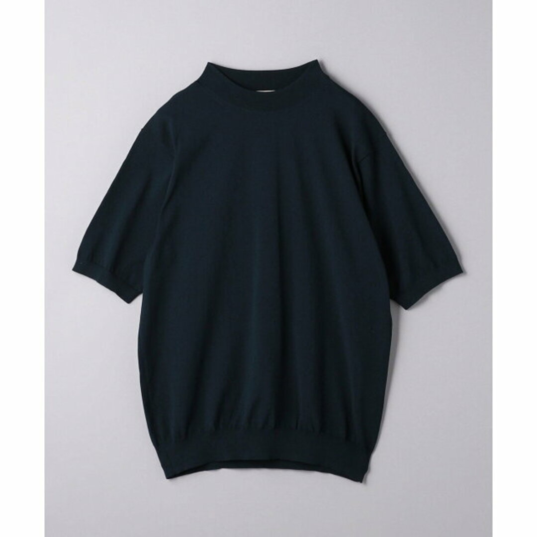 UNITED ARROWS(ユナイテッドアローズ)の【NAVY】コットン/ポリエステル モックネック Tシャツ COZY -ウォッシャブル- その他のその他(その他)の商品写真