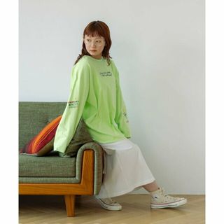 ケービーエフ(KBF)の【L.GREEN】『とみい*KBF』エンブロイダリーロンTEE(カットソー(長袖/七分))