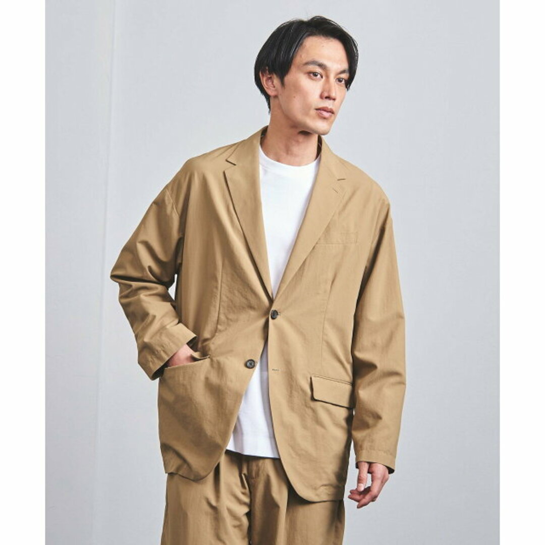 UNITED ARROWS(ユナイテッドアローズ)の【BEIGE】【L】ナイロンリップストップ ドロップショルダー 2ボタンジャケット メンズのジャケット/アウター(テーラードジャケット)の商品写真