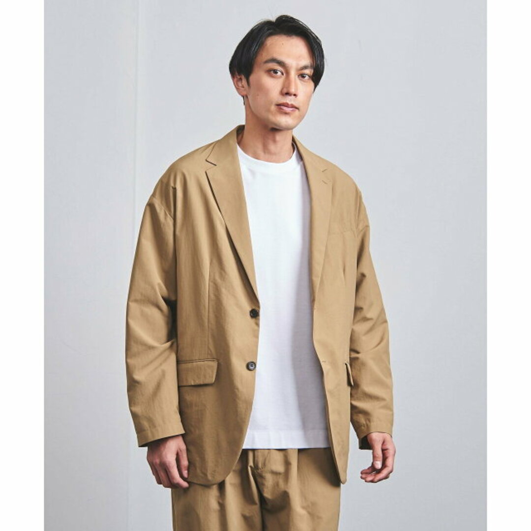 UNITED ARROWS(ユナイテッドアローズ)の【BEIGE】【L】ナイロンリップストップ ドロップショルダー 2ボタンジャケット メンズのジャケット/アウター(テーラードジャケット)の商品写真