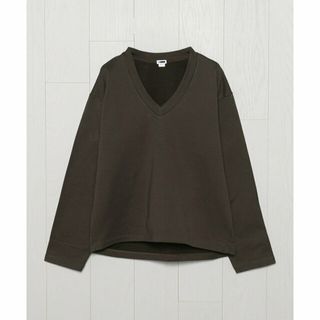 ビューティアンドユースユナイテッドアローズ(BEAUTY&YOUTH UNITED ARROWS)の【DK.BROWN】<H>FRNCH TERRY V NECK SWEAT PULLOVER/スウェット(Tシャツ/カットソー(半袖/袖なし))