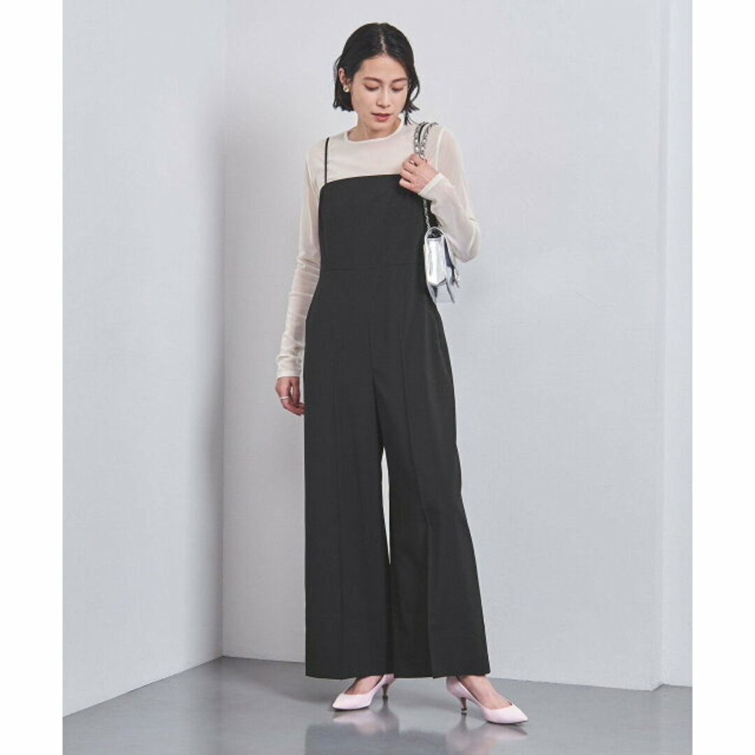 UNITED ARROWS(ユナイテッドアローズ)の【BLACK】ビスチェ ストラップ サロペット レディースのパンツ(サロペット/オーバーオール)の商品写真