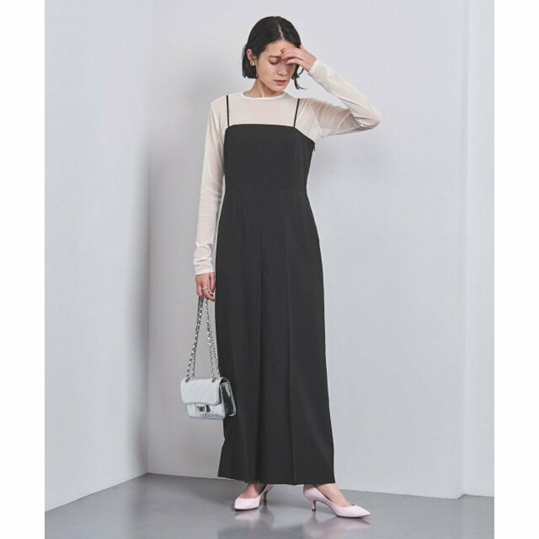 UNITED ARROWS(ユナイテッドアローズ)の【BLACK】【S(36)】ビスチェ ストラップ サロペット レディースのパンツ(サロペット/オーバーオール)の商品写真