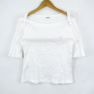 自由区 半袖Tシャツ トップス カットソー シンプル レディース 38サイズ ホワイト Area Free