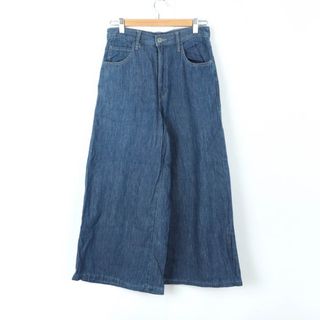 ユニクロ(UNIQLO)のユニクロ デニムパンツ ジーンズ ワイド シンプル UNIQLO JEANS レディース 27(68.5cm)サイズ ブルー UNIQLO(デニム/ジーンズ)