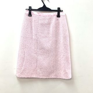 シャネル(CHANEL)のシャネル CHANEL ココマーク CC P22754 04C ツイード ボトムス アパレル スカート ナイロン ピンク(ひざ丈スカート)