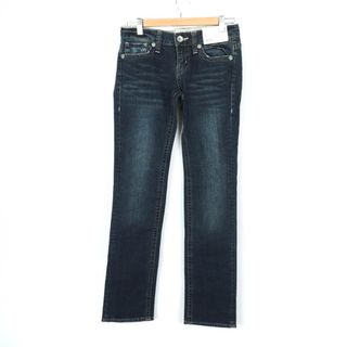 ユニクロ(UNIQLO)のユニクロ デニムパンツ ストレート シンプル ジーンズ UNIQLO JEANS レディース 21(61cm)サイズ ブルー UNIQLO(デニム/ジーンズ)