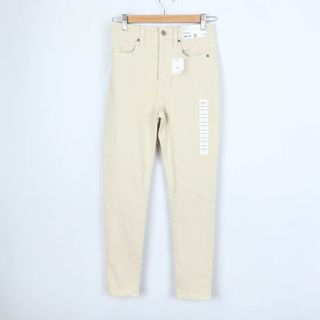 ユニクロ(UNIQLO)のユニクロ デニムパンツ スキニー シンプル ジーンズ UNIQLO JEANS レディース 25(63.5cm)サイズ ベージュ UNIQLO(デニム/ジーンズ)