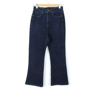 ユニクロ(UNIQLO)のユニクロ デニムパンツ ジーンズ フレア UNIQLO JEANS レディース 23(58.5cm)サイズ ネイビー UNIQLO(デニム/ジーンズ)