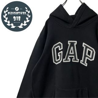 ギャップ(GAP)の【GAP】ギャップ プルオーバーフーディ アーチロゴ 肉厚 裏起毛 Lサイズ(パーカー)