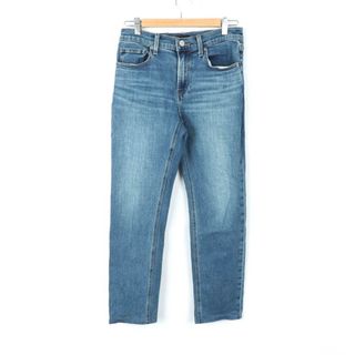 ユニクロ(UNIQLO)のユニクロ デニムパンツ ストレート シンプル ジーンズ UNIQLO JEANS レディース 23(63.5cm)サイズ ブルー UNIQLO(デニム/ジーンズ)