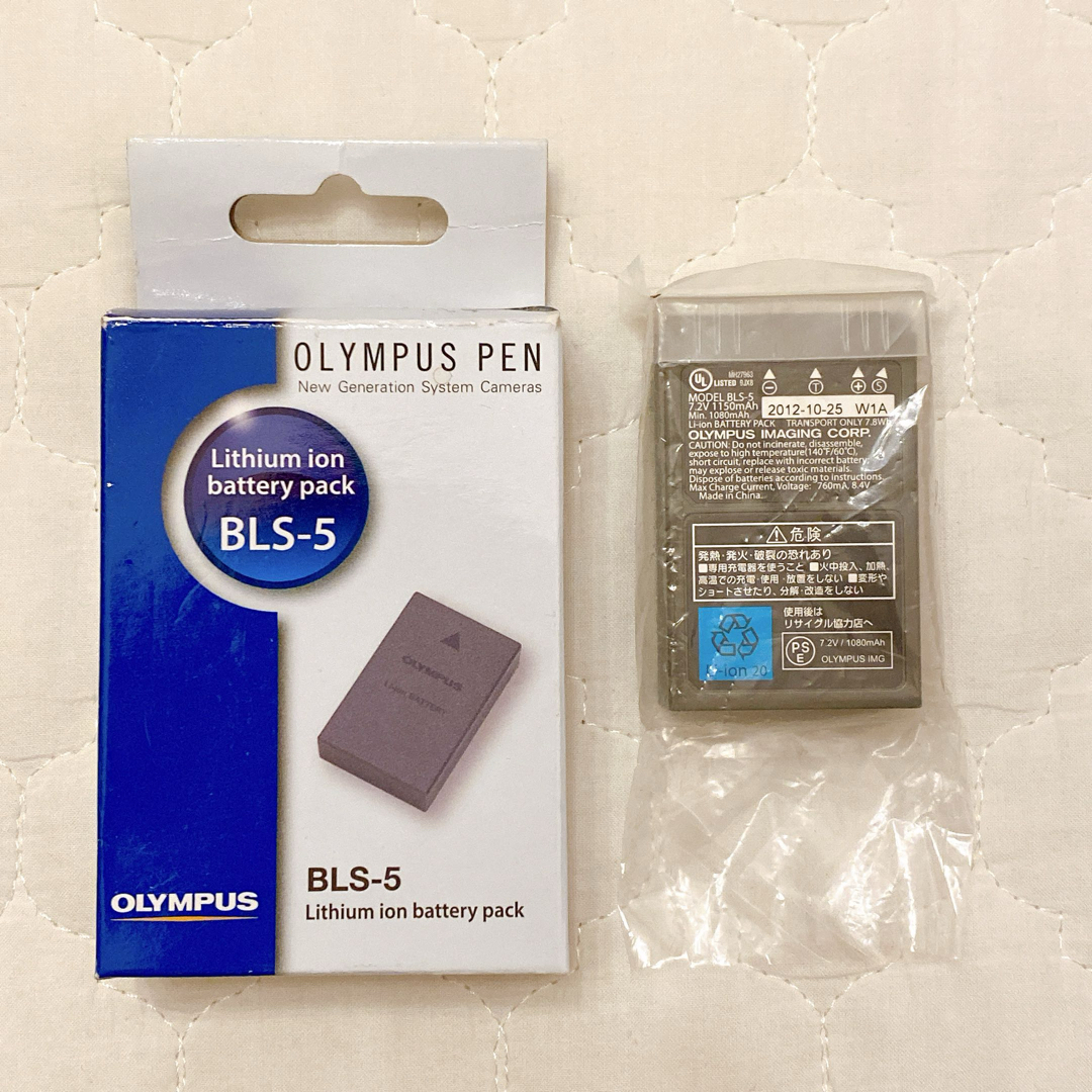 OLYMPUS(オリンパス)のOLYMPUS リチウムイオン充電池 BLS-5 スマホ/家電/カメラのスマートフォン/携帯電話(バッテリー/充電器)の商品写真