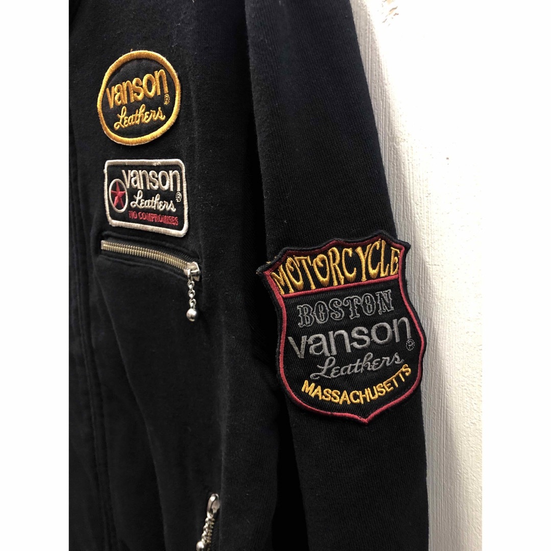 VANSON(バンソン)のVANSON バンソン スウェット ライダースジャケット  メンズのジャケット/アウター(ライダースジャケット)の商品写真