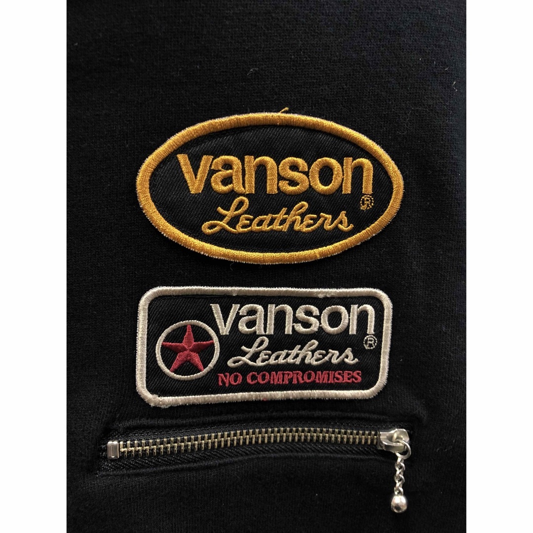 VANSON(バンソン)のVANSON バンソン スウェット ライダースジャケット  メンズのジャケット/アウター(ライダースジャケット)の商品写真