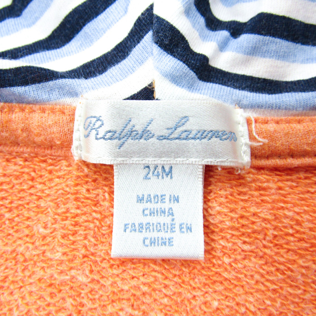 Ralph Lauren(ラルフローレン)のラルフローレン ジップアップパーカー スウェット スエット キッズ 男の子用 24Mサイズ オレンジ RALPH LAUREN キッズ/ベビー/マタニティのキッズ服女の子用(90cm~)(Tシャツ/カットソー)の商品写真