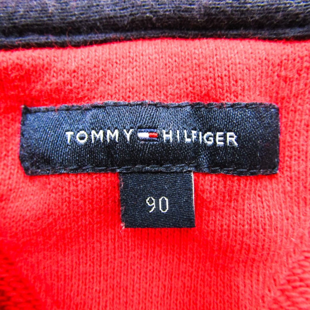 TOMMY HILFIGER(トミーヒルフィガー)のトミーヒルフィガー ジップアップパーカー スウェット スエット ベビー 男の子用 90サイズ レッド×ネイビー TOMMY HILFIGER キッズ/ベビー/マタニティのベビー服(~85cm)(その他)の商品写真