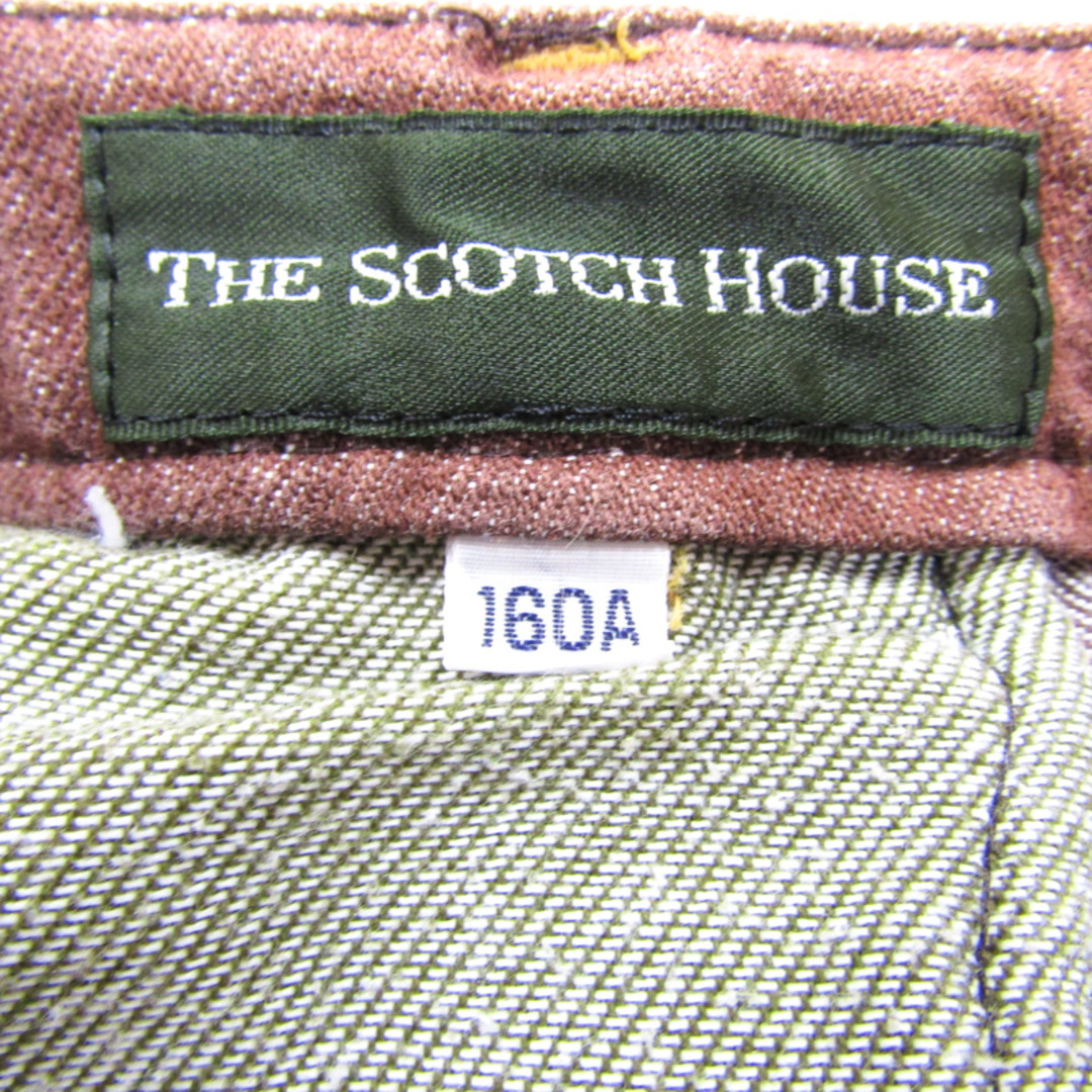 THE SCOTCH HOUSE(ザスコッチハウス)のスコッチハウス スカート ストレッチ キッズ 女の子用 160Aサイズ ブラウン THE SCOTCH HOUSE キッズ/ベビー/マタニティのキッズ服女の子用(90cm~)(スカート)の商品写真