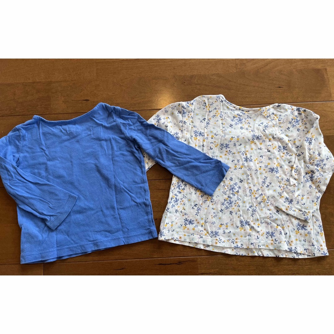 babyGAP(ベビーギャップ)のサイズ80 baby GAP ユニクロ ロングTシャツ 2枚セット キッズ/ベビー/マタニティのベビー服(~85cm)(Ｔシャツ)の商品写真